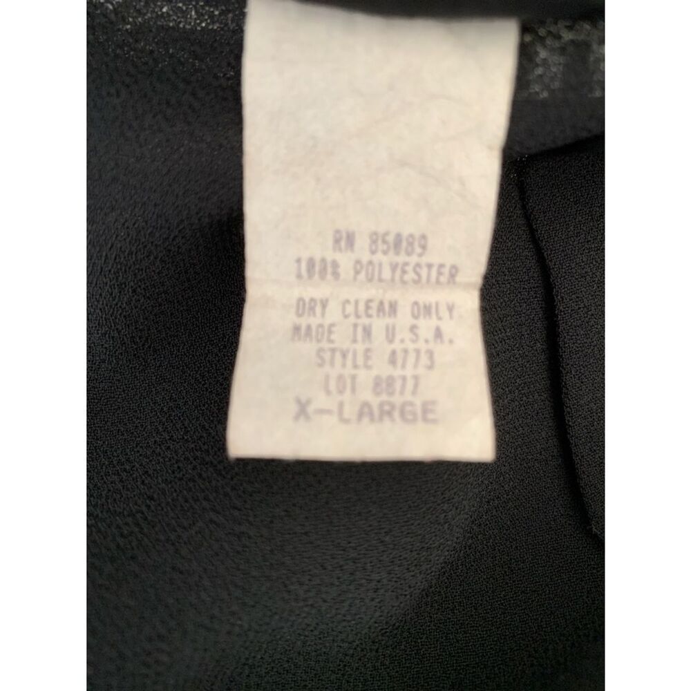 Another Thyme Black Shiffon Wide Leg Draped Trouser Size XL - Picture 11 of 13